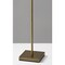 Homeroots Brass Metal Floor Lamp with White Opal Wine Glass Shade 372717 - alternate 5